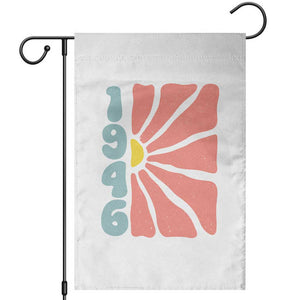 80th Birthday Garden Flag Vintage 1946 Boho Flowers 80 Years Old Birthday