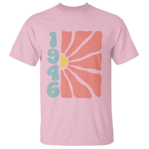 80th Birthday T Shirt Vintage 1946 Boho Flowers 80 Years Old Birthday