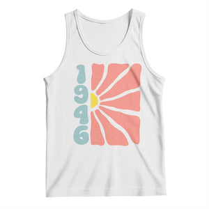 80th Birthday Tank Top Vintage 1946 Boho Flowers 80 Years Old Birthday