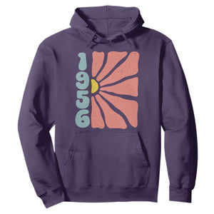 70th Birthday Hoodie Vintage 1956 Boho Flowers 70 Years Old Birthday