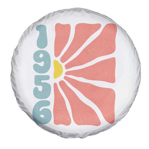 70th Birthday Spare Tire Cover Vintage 1956 Boho Flowers 70 Years Old Birthday TS11 Print Your Wear