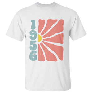 70th Birthday T Shirt Vintage 1956 Boho Flowers 70 Years Old Birthday