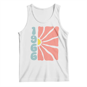 60th Birthday Tank Top Vintage 1966 Boho Flowers 60 Years Old Birthday