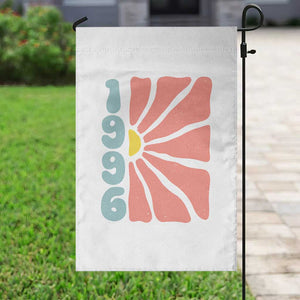 30th Birthday Garden Flag Vintage 1996 Boho Flowers 30 Years Old Birthday