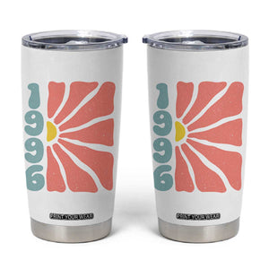 30th Birthday Tumbler Cup Vintage 1996 Boho Flowers 30 Years Old Birthday
