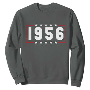 70th Birthday Sweatshirt Vintage 1956 70 Years Old Birthday Stars And Stripes