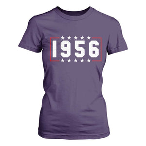 70th Birthday T Shirt For Women Vintage 1956 70 Years Old Birthday Stars And Stripes