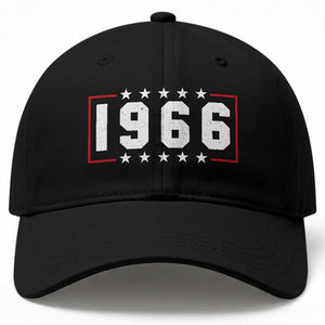 60th Birthday Baseball Cap Vintage 1966 60 Years Old Birthday Stars And Stripes