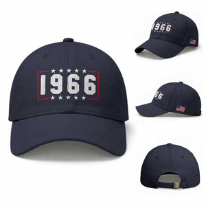 60th Birthday Baseball Cap Vintage 1966 60 Years Old Birthday Stars And Stripes