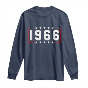60th Birthday Long Sleeve Shirt Vintage 1966 60 Years Old Birthday Stars And Stripes