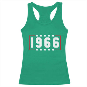 60th Birthday Racerback Tank Top Vintage 1966 60 Years Old Birthday Stars And Stripes