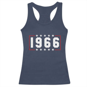 60th Birthday Racerback Tank Top Vintage 1966 60 Years Old Birthday Stars And Stripes