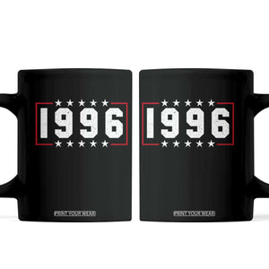 30th Birthday Coffee Mug Vintage 1996 30 Years Old Birthday Stars And Stripes TS11 Black Print Your Wear