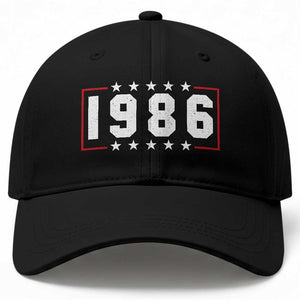 40th Birthday Baseball Cap Vintage 1986 40 Years Old Birthday Stars And Stripes TS11 Print Your Wear