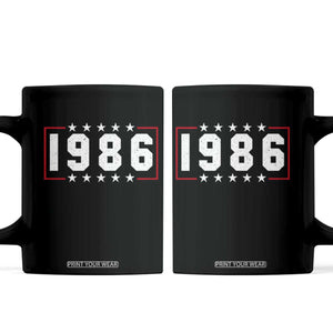 40th Birthday Coffee Mug Vintage 1986 40 Years Old Birthday Stars And Stripes