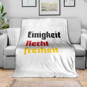 German Heritage Throw Blanket Einigkeit Recht Freiheit Germany Flag TS11 Print Your Wear