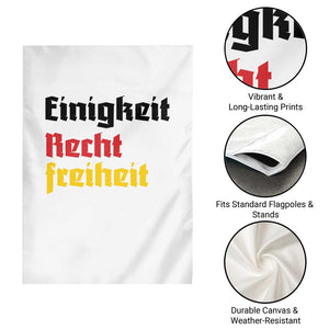 German Heritage Garden Flag Einigkeit Recht Freiheit Germany Flag TS11 Print Your Wear