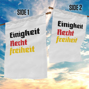 German Heritage Garden Flag Einigkeit Recht Freiheit Germany Flag TS11 Print Your Wear