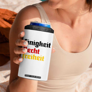 German Heritage 4 in 1 Can Cooler Tumbler Einigkeit Recht Freiheit Germany Flag TS11 Print Your Wear