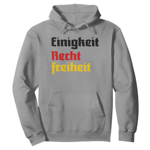 German Heritage Hoodie Einigkeit Recht Freiheit Germany Flag TS11 Sport Gray Print Your Wear