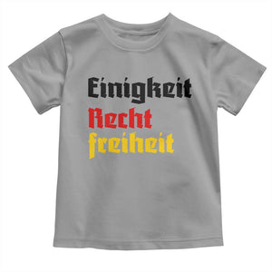 German Heritage Toddler T Shirt Einigkeit Recht Freiheit Germany Flag TS11 Sport Gray Print Your Wear