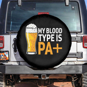 Funny My Blood Type Is IPA Spare Tire Cover IPA Beer Drinking TS11 No hole Black Print Your Wear