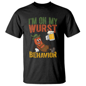 Funny I Am On My Wurst Behavior T Shirt German Oktoberfest Sausage TS11 Black Print Your Wear