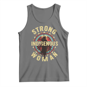 Strong Indigenous Woman Empowerment Tank Top Native American TS11 Black Heather Print Your Wear