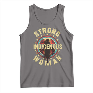 Strong Indigenous Woman Empowerment Tank Top Native American TS11 Deep Heather Print Your Wear