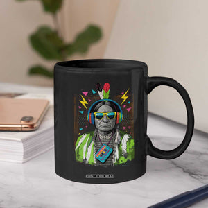 Funny Sitting Bull 90s Nostalgia Pop Art Coffee Mug Retro Native American Chief TS11 Print Your Wear