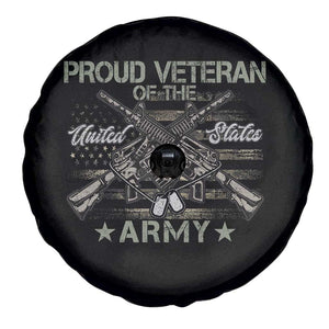 Proud Veteran Of The United States Army Spare Tire Cover USA Flag Camouflage TS11 Print Your Wear
