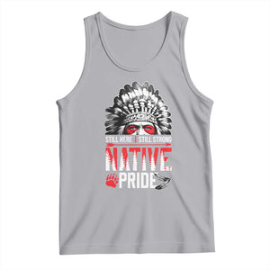 Still Here Still Strong Native Pride Tank Top Native American Feather TS11 Athletic Heather Print Your Wear