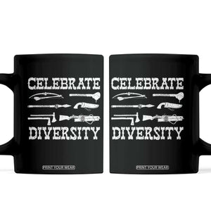 Native American Weapon Celebrate Diversity Coffee Mug Indigenous Pride TS11 Black Print Your Wear