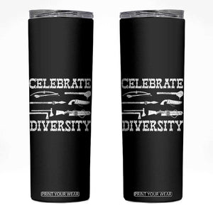 Native American Weapon Celebrate Diversity Skinny Tumbler Indigenous Pride TS11 Black Print Your Wear