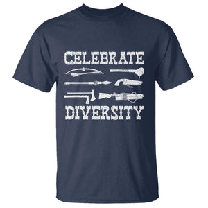 Native American Weapon Celebrate Diversity T Shirt Indigenous Pride TS11 Navy Print Your Wear