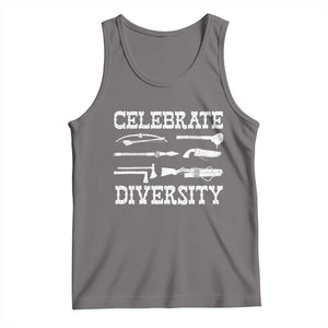 Native American Weapon Celebrate Diversity Tank Top Indigenous Pride TS11 Deep Heather Print Your Wear