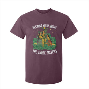 Three Sisters Respect Your Roots T Shirt For Kid Native American Heritage History Month TS11 Maroon Print Your Wear