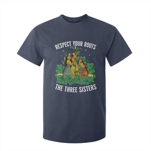 Three Sisters Respect Your Roots T Shirt For Kid Native American Heritage History Month TS11 Navy Print Your Wear