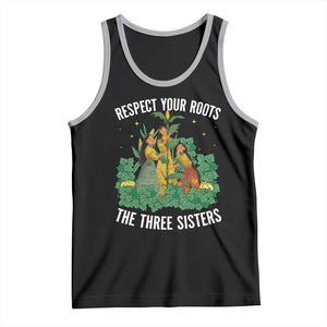 Three Sisters Respect Your Roots Tank Top Native American Heritage History Month TS11 Black Athletic Heather Print Your Wear