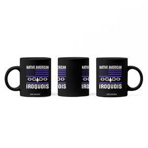 Native American Iroquois Coffee Mug Haudenosaunee Nation Vintage USA Flag TS11 Print Your Wear