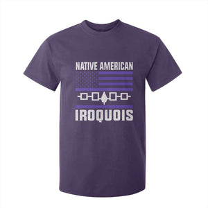 Native American Iroquois T Shirt For Kid Haudenosaunee Nation Vintage USA Flag TS11 Purple Print Your Wear