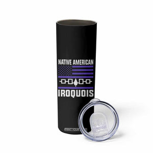 Native American Iroquois Skinny Tumbler Haudenosaunee Nation Vintage USA Flag TS11 Print Your Wear