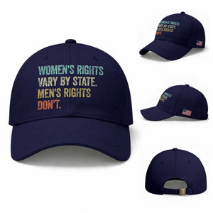 Women's Rights Vary By State Men Rights Don't Feminist Retro Baseball Cap