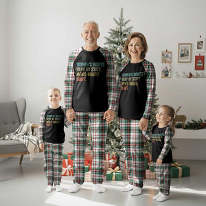 Women's Rights Vary By State Men Rights Don't Feminist Retro Plaid Pajama Set