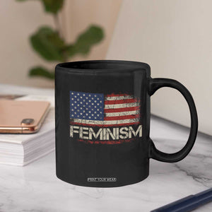 Feminism Feminist American Flag Coffee Mug Patriotic Womens Rights