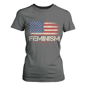 Feminism Feminist American Flag T Shirt For Women Patriotic Womens Rights