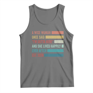 Funny Retired 2026 Tank Top A Wise Woman Once Said I'm Outta Here Retirement Gift