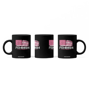 Feminism Feminist Pink American Flag Coffee Mug Patriotic Womens Rights