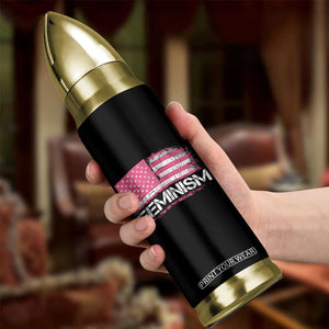 Feminism Feminist Pink American Flag Bullet Tumbler Patriotic Womens Rights