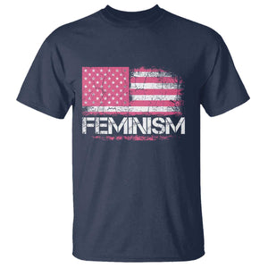 Feminism Feminist Pink American Flag T Shirt Patriotic Womens Rights